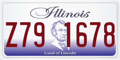 IL license plate Z791678