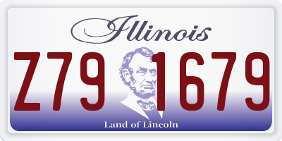 IL license plate Z791679