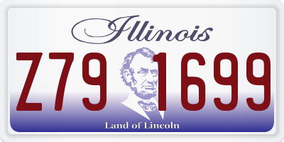 IL license plate Z791699