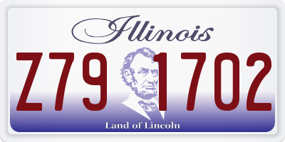 IL license plate Z791702