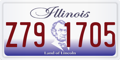 IL license plate Z791705