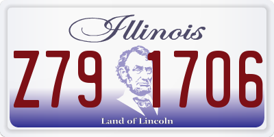 IL license plate Z791706
