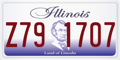 IL license plate Z791707