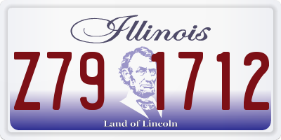 IL license plate Z791712