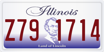 IL license plate Z791714