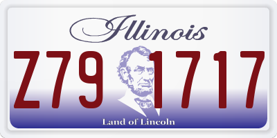 IL license plate Z791717