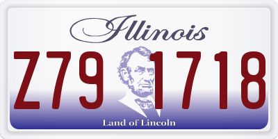 IL license plate Z791718