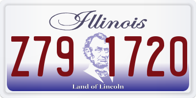 IL license plate Z791720