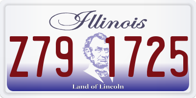 IL license plate Z791725