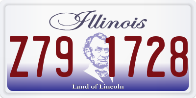 IL license plate Z791728