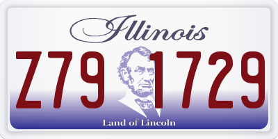 IL license plate Z791729