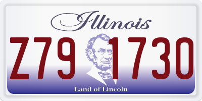 IL license plate Z791730