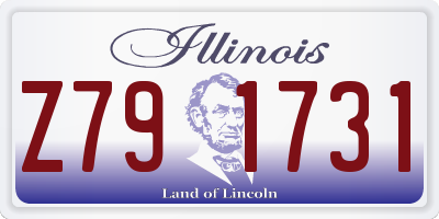 IL license plate Z791731