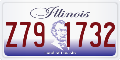 IL license plate Z791732