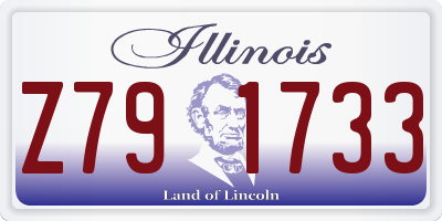 IL license plate Z791733