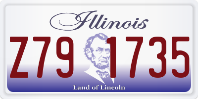 IL license plate Z791735