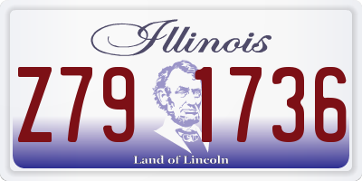 IL license plate Z791736