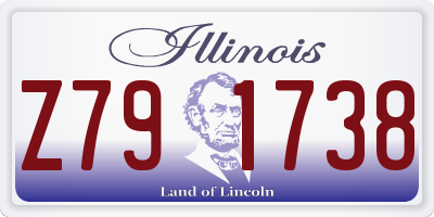 IL license plate Z791738