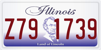 IL license plate Z791739