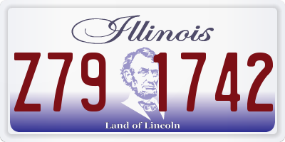IL license plate Z791742