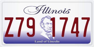 IL license plate Z791747