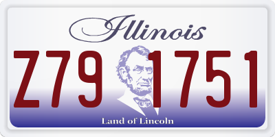 IL license plate Z791751