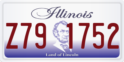IL license plate Z791752