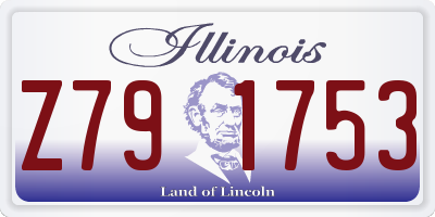 IL license plate Z791753