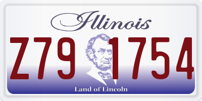 IL license plate Z791754