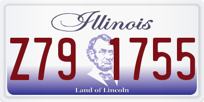 IL license plate Z791755