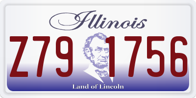 IL license plate Z791756
