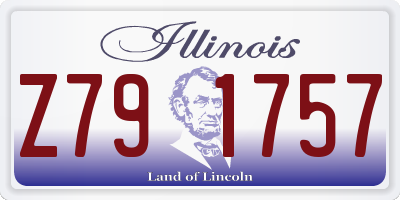 IL license plate Z791757