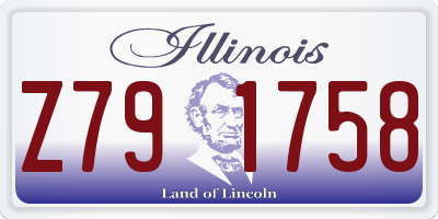 IL license plate Z791758
