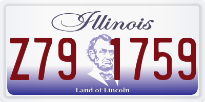 IL license plate Z791759