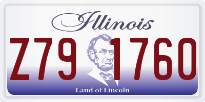 IL license plate Z791760