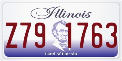 IL license plate Z791763