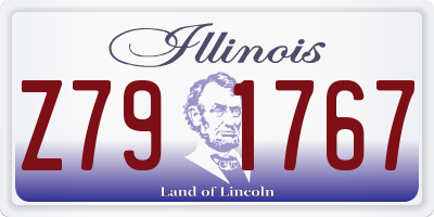 IL license plate Z791767