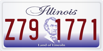 IL license plate Z791771