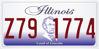 IL license plate Z791774