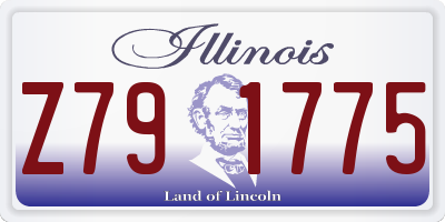 IL license plate Z791775
