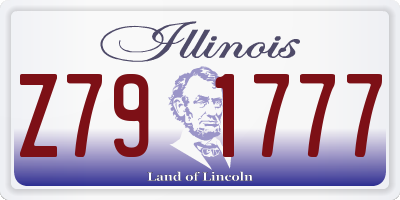 IL license plate Z791777
