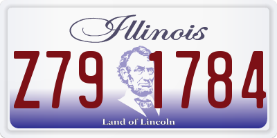 IL license plate Z791784