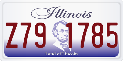 IL license plate Z791785