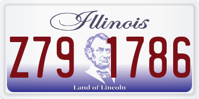 IL license plate Z791786