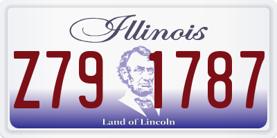 IL license plate Z791787