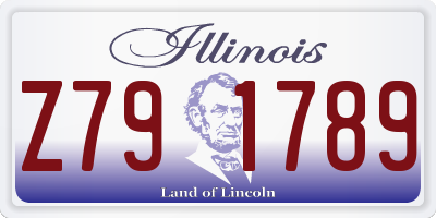 IL license plate Z791789