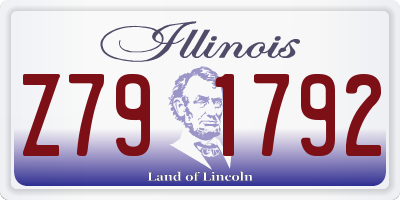 IL license plate Z791792