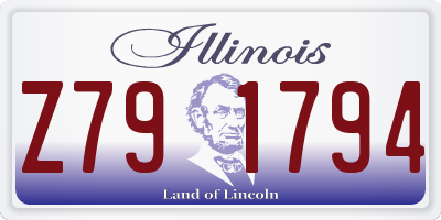 IL license plate Z791794