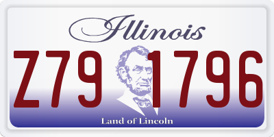 IL license plate Z791796