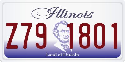 IL license plate Z791801